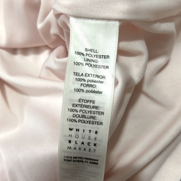 WHBM Blush V-NECK SLEEVELESS pencil DRESS womens size 2 - Picture 10 of 10